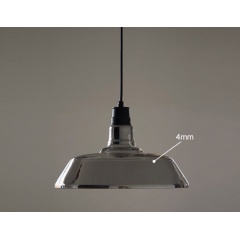 Tinted Glass Shade Industrial Pendant Light