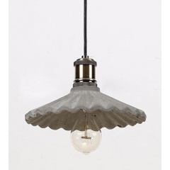 Presto Concrete Fluted Pendant Light