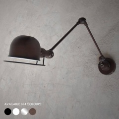 Fotis Long Arm Industrial Rustic Wall Light