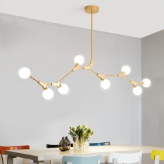 Contemporary Organic Branching 8 Light Chandelier