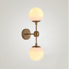 Ritz duo wall light sconce - in frosted glass