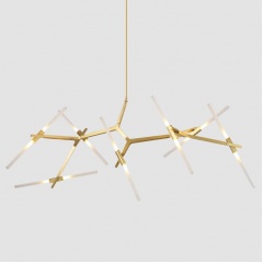 Ténéré Tree Contemporary Designer Ceiling Pendant Light - 14 heads Horizontal