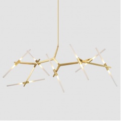 Ténéré Tree Contemporary Designer Ceiling Pendant Light - 14 heads Horizontal