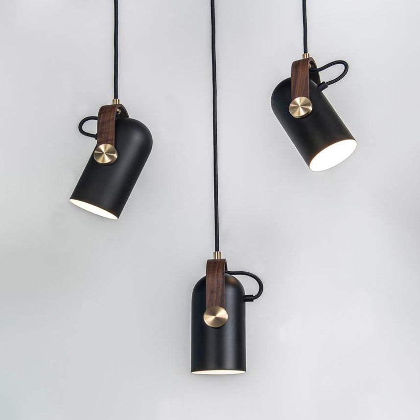 Black Spotlight Pendant Light