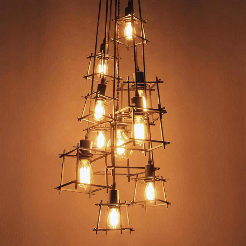 Bismuth Cube Cluster Pendant Light Chandelier