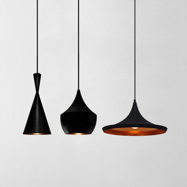 Modern Beat Black Pendant Light