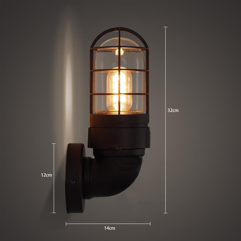 Classic Bunker Industrial Wall Light Sconce
