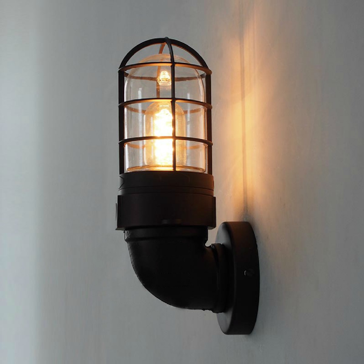 Classic Bunker Industrial Wall Light Sconce