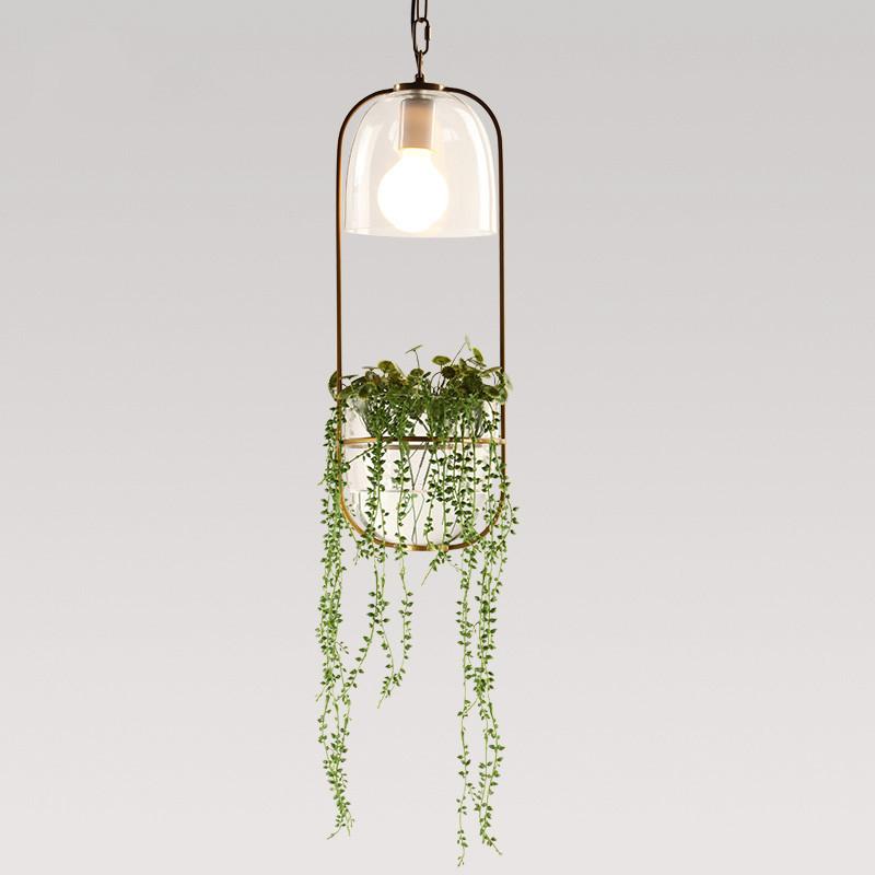 Hanging plant pendant light online