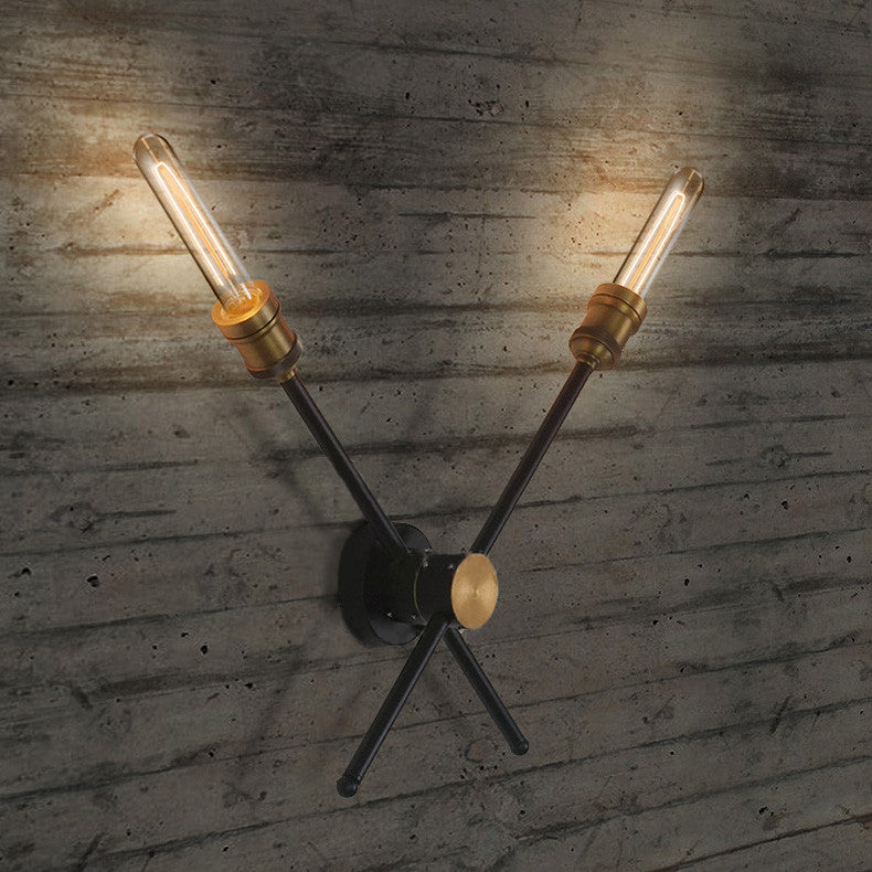 Circa - 2 line duo head wall light sconce