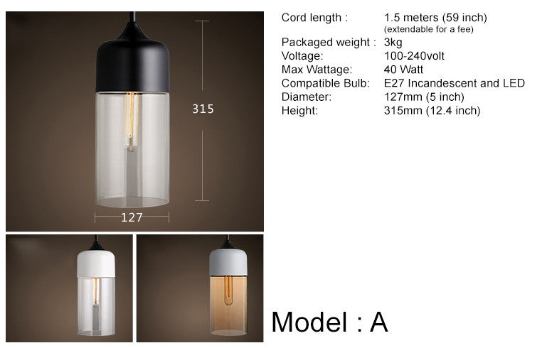 Toledo Contemporary Minimalist Pendant Light