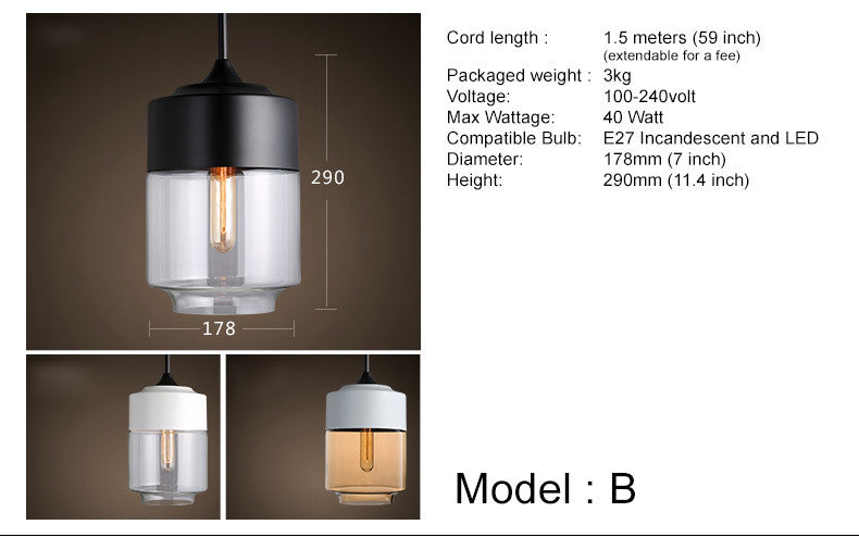 Toledo Contemporary Minimalist Pendant Light