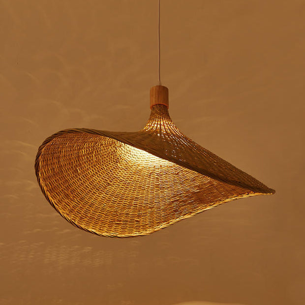 Panama Rattan Bamboo Cage Pendant Light