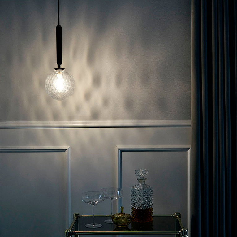 Long Pencil Concrete Cage Minimalist Pendant Light