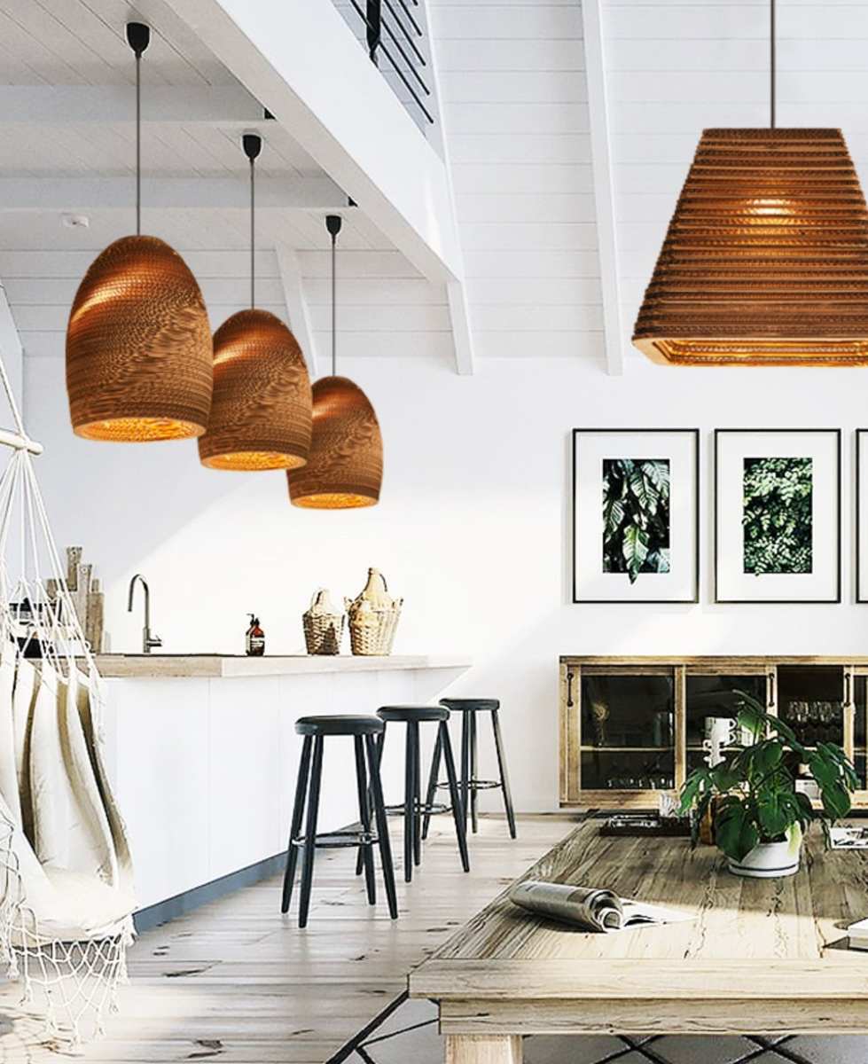 Luminaria Corrugated Board Pendant Light