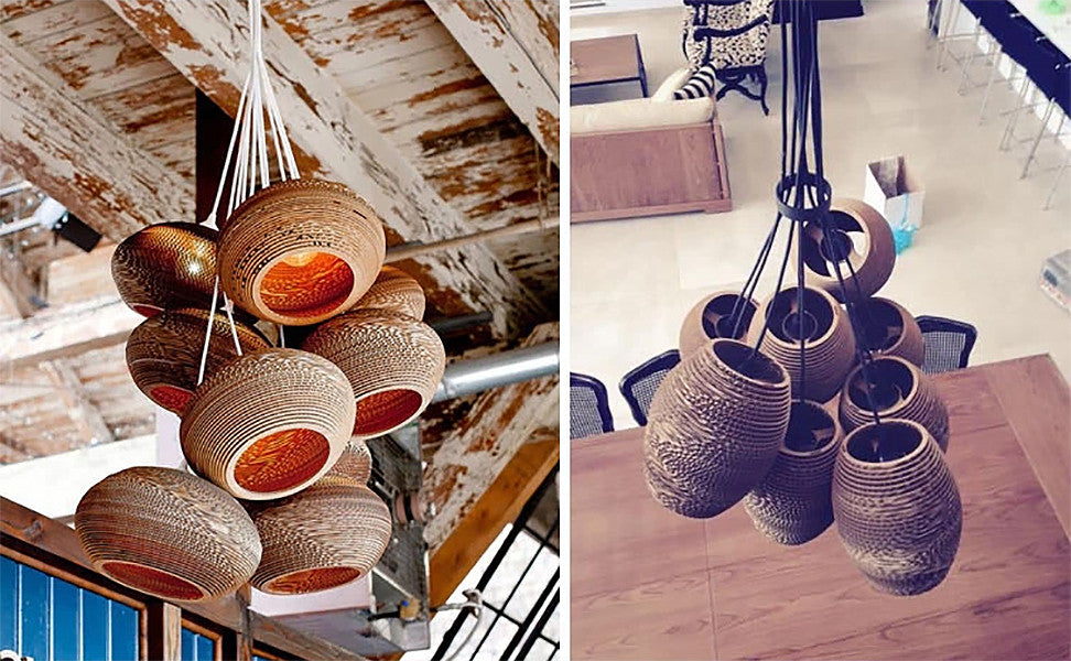 Luminaria Corrugated Board Pendant Light