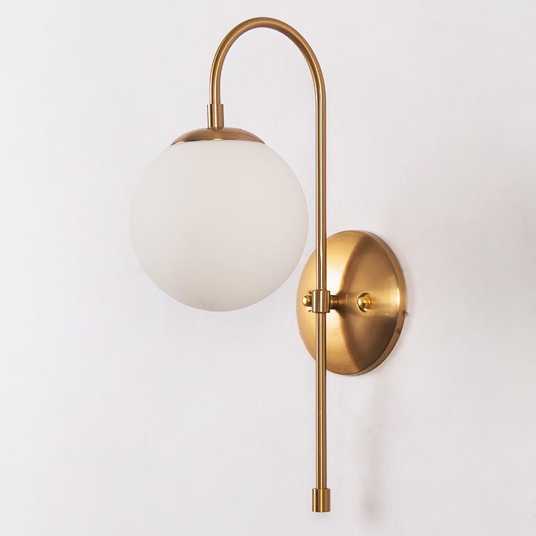 Art Deco Milk Glass Ball Wall Light Art Deco Milk Glass Ball Wall Light, Art Deco Milk Glass Light Fixtures