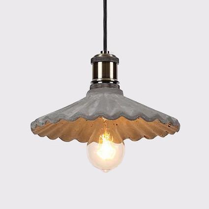 Presto Concrete Fluted Pendant Light