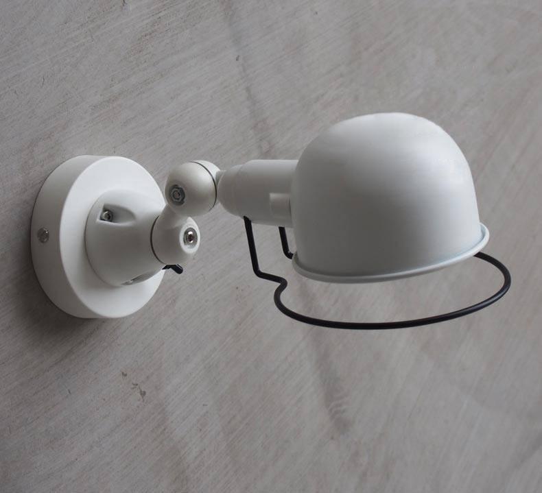 Fotis Short Arm Industrial Wall Light. Rustic Loft Warehouse Inspired Design.