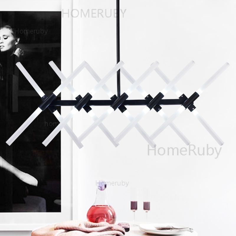 LED 20-lights Chandelier Light Symmetrical Forms Modern Style