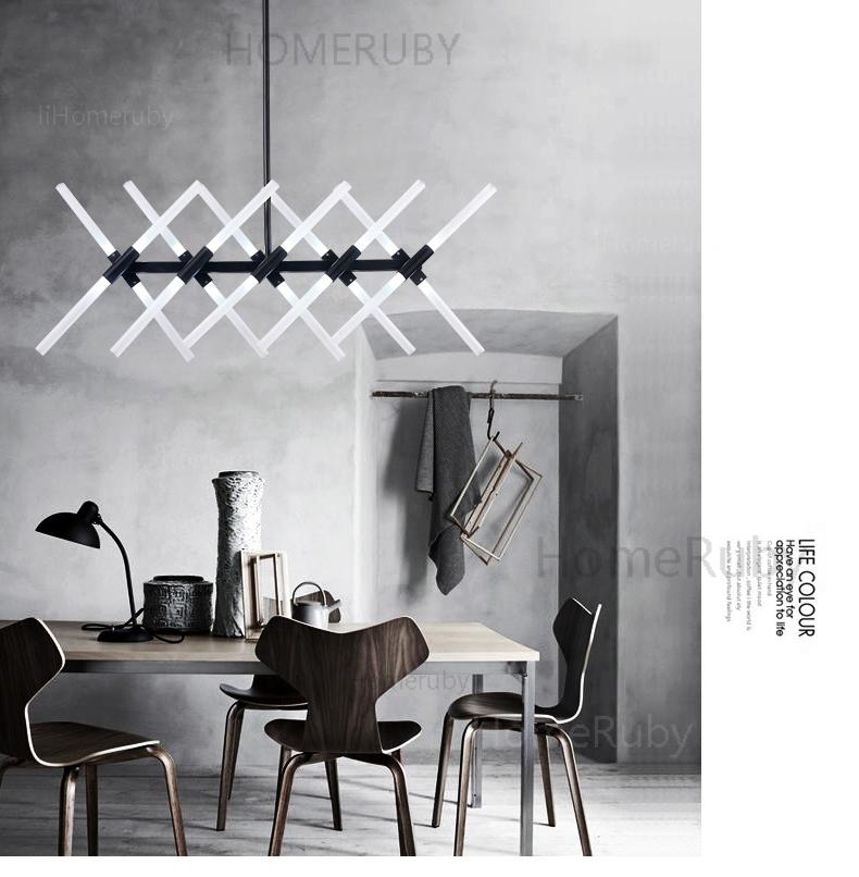 LED 20-lights Chandelier Light Symmetrical Forms Modern Style