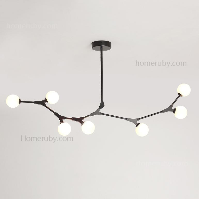 Contemporary Organic Branching 8 Light Chandelier
