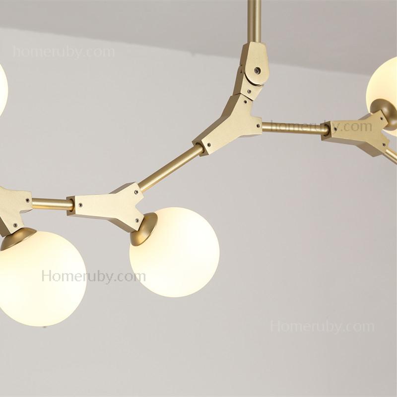 Contemporary Organic Branching 8 Light Chandelier