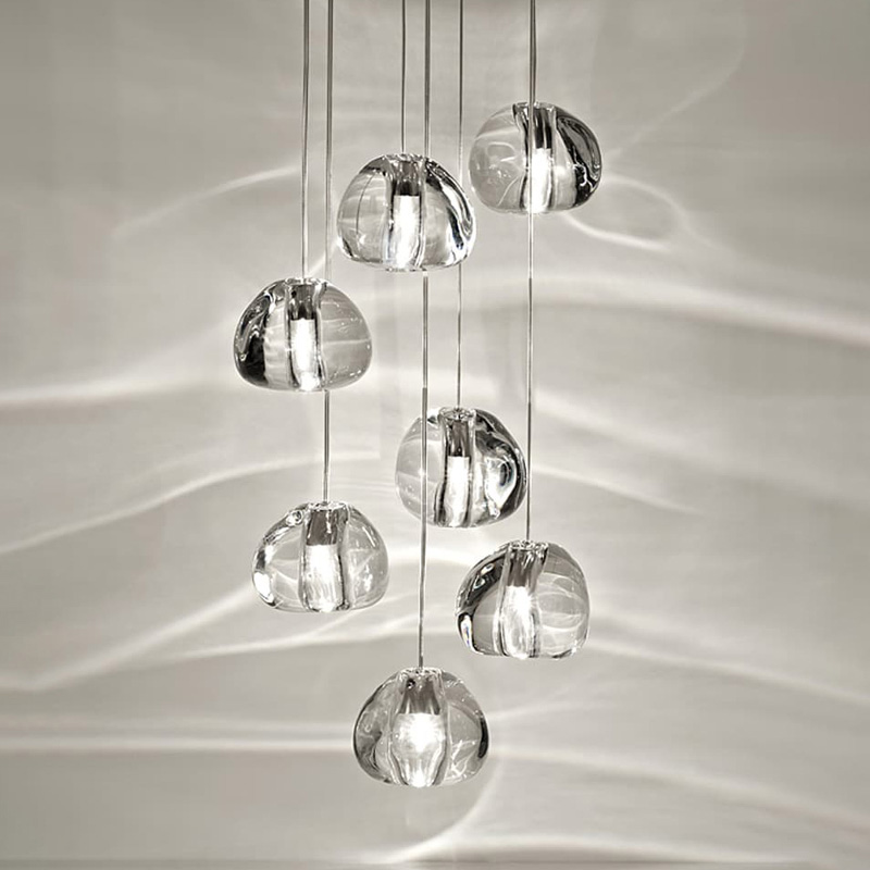 modern rail chandelier