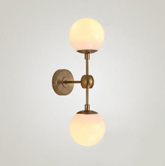 Ritz duo wall light sconce - in frosted glass