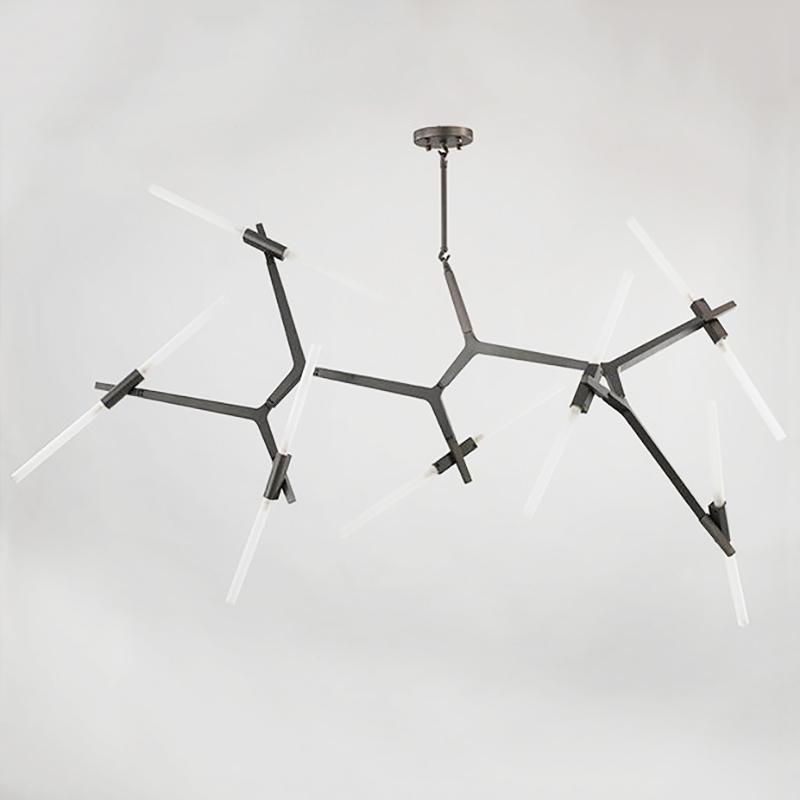 Ténéré Tree Contemporary Designer Ceiling Pendant Light - 14 heads Horizontal