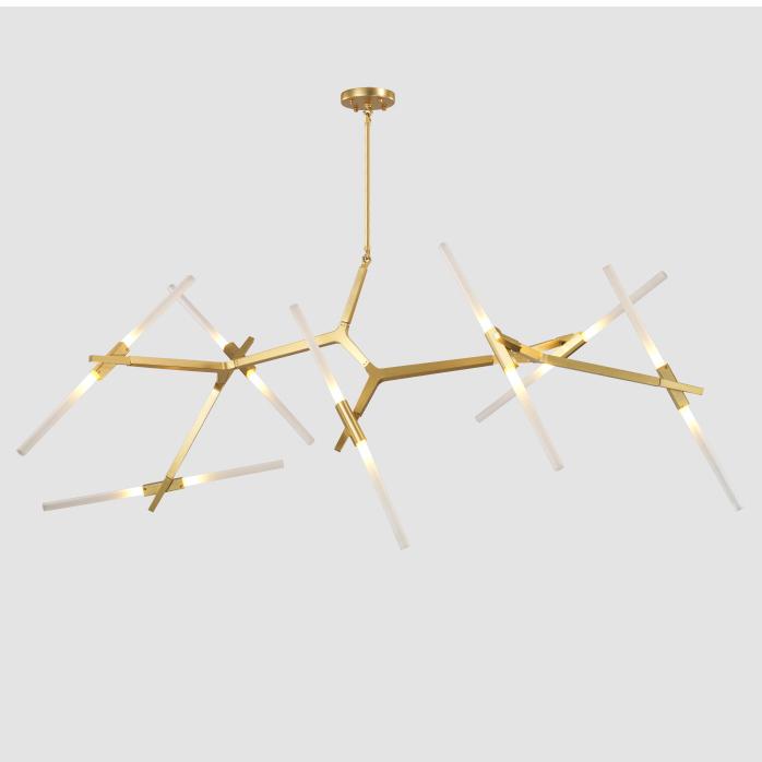 Ténéré Tree Contemporary Designer Ceiling Pendant Light - 14 heads Horizontal