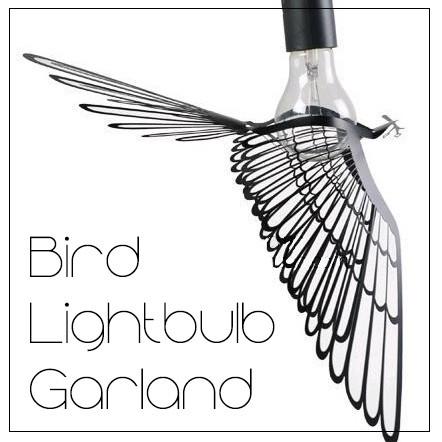 Bird Lightbulb Garland Pendant Light