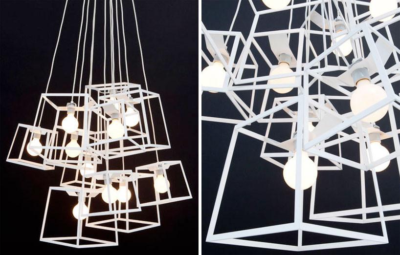 Cube Box Frame Pendant Light / Chandelier