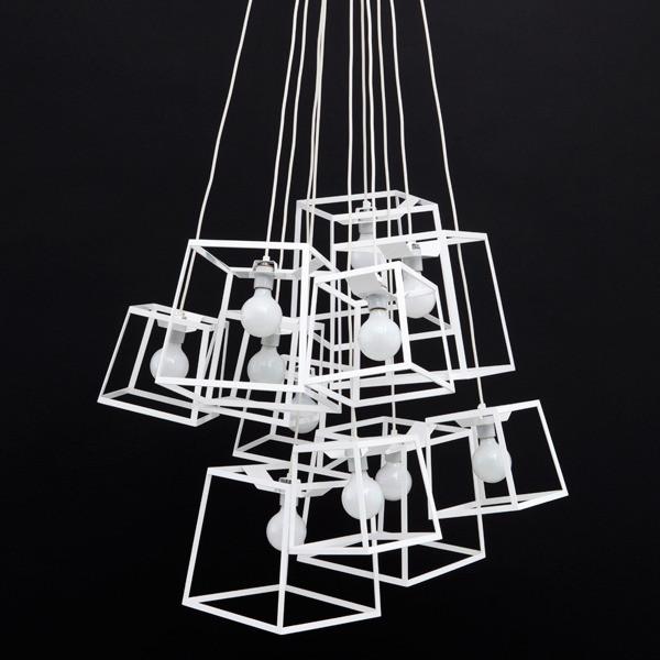 Cube Box Frame Pendant Light / Chandelier